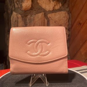 Chanel Pink Caviar Bifold Wallet